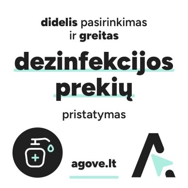 Su AGOVĖ Greitas ir Patikimas Dezinfekcijos Priemonių Pristatymas