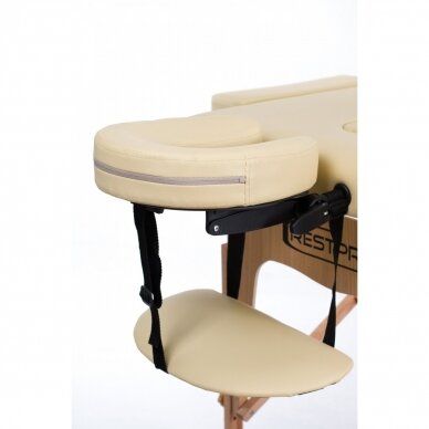 Profesionalus sulankstomas masažo stalas RESTPRO® BEIGE 3 Profesionalus sulankstomas masažo stalas RESTPRO® BEIGE 3