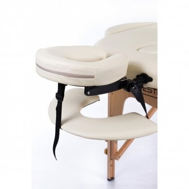 Profesionalus sulankstomas masažo stalas kosmetologams RESTPRO® CLASSIC OVAL 2 CREAM 3 Profesionalus sulankstomas masažo stalas kosmetologams RESTPRO® CLASSIC OVAL 2 CREAM 3
