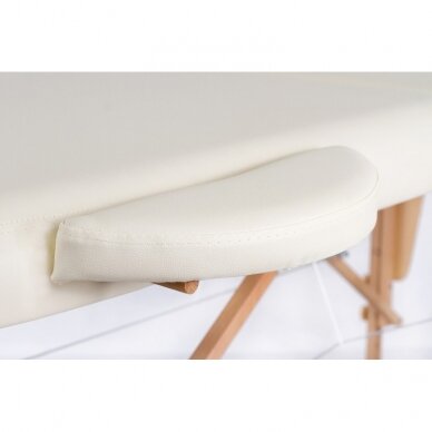 Profesionalus sulankstomas masažo stalas kosmetologams RESTPRO® CLASSIC OVAL 2 CREAM 5 Profesionalus sulankstomas masažo stalas kosmetologams RESTPRO® CLASSIC OVAL 2 CREAM 5