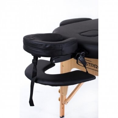 Profesionalus sulankstomas masažo stalas kosmetologams RESTPRO® CLASSIC OVAL 2 BLACK 3 Profesionalus sulankstomas masažo stalas kosmetologams RESTPRO® CLASSIC OVAL 2 BLACK 3