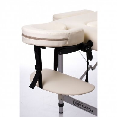 Profesionalus sulankstomas masažo stalas ALU 2 (S) CREAM 9 Profesionalus sulankstomas masažo stalas ALU 2 (S) CREAM 9