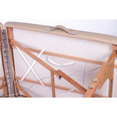 Profesionalus sulankstomas masažo stalas MEMORY 3 BEIGE 5 Profesionalus sulankstomas masažo stalas MEMORY 3 BEIGE 5