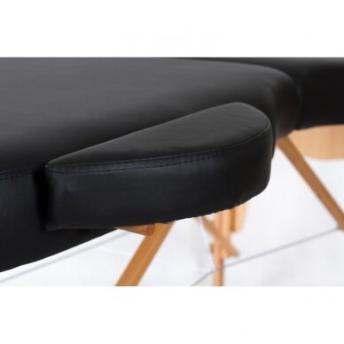 Profesionalus sulankstomas masažo stalas VIP OVAL 2 BLACK 5 Profesionalus sulankstomas masažo stalas VIP OVAL 2 BLACK 5
