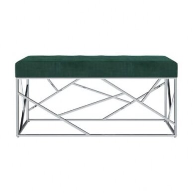 Laukiamojo sofa-suoliukas, žalios spalvos aksomas 2 Laukiamojo sofa-suoliukas, žalios spalvos aksomas 2