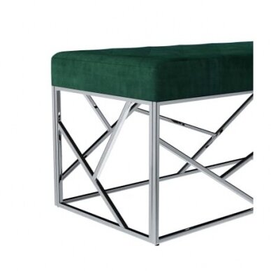 Laukiamojo sofa-suoliukas, žalios spalvos aksomas 4 Laukiamojo sofa-suoliukas, žalios spalvos aksomas 4