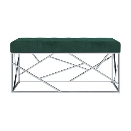 Laukiamojo sofa-suoliukas, žalios spalvos aksomas 2 Laukiamojo sofa-suoliukas, žalios spalvos aksomas 2