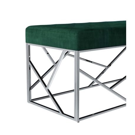Laukiamojo sofa-suoliukas, žalios spalvos aksomas 4 Laukiamojo sofa-suoliukas, žalios spalvos aksomas 4