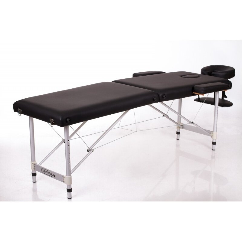 Profesionalus sulankstomas masažo stalas ALU 2 (S) BLACK 1 Profesionalus sulankstomas masažo stalas ALU 2 (S) BLACK 1