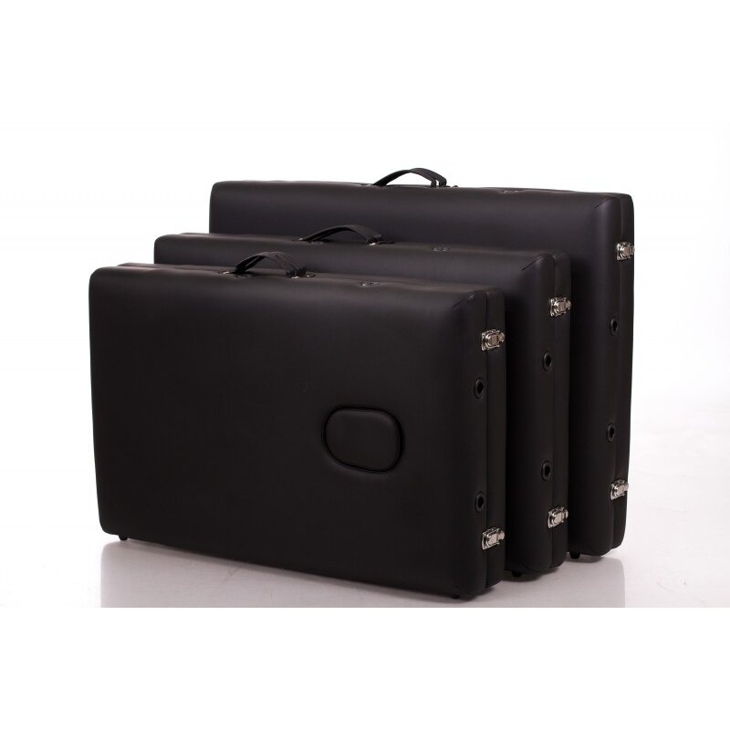 Profesionalus sulankstomas masažo stalas ALU 2 (S) BLACK 3 Profesionalus sulankstomas masažo stalas ALU 2 (S) BLACK 3