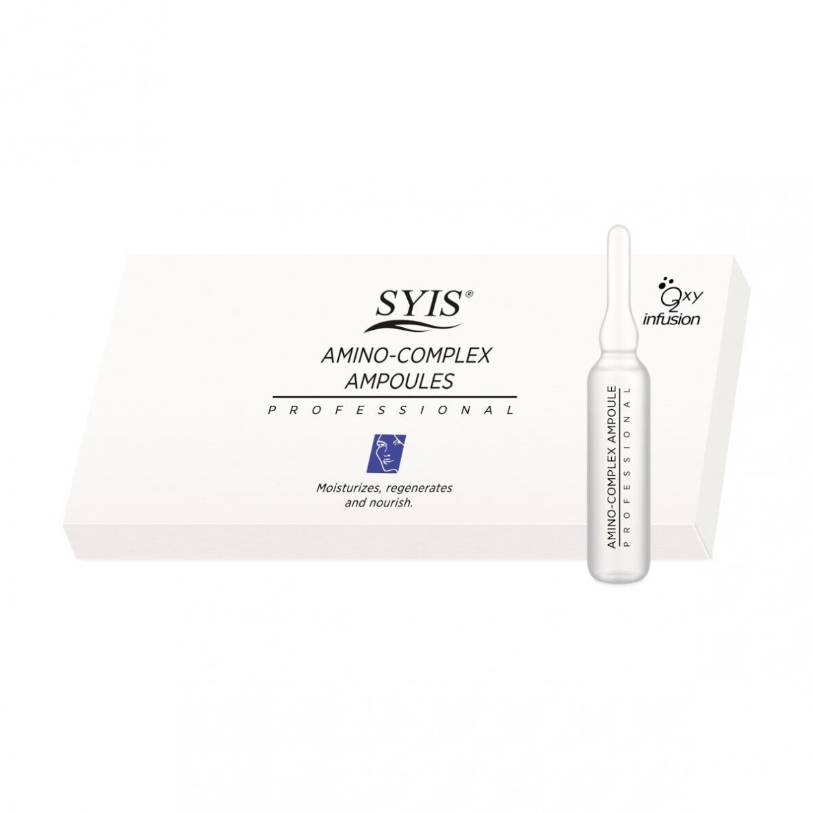 SYIS AMINO-COMPLEX AMPOULES amino komplekso ampulės intensyviam veido odos drėkinimui (10 ampulių * 3 ml) SYIS AMINO-COMPLEX AMPOULES amino komplekso ampulės intensyviam veido odos drėkinimui (10 ampulių * 3 ml)