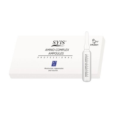 SYIS AMINO-COMPLEX AMPOULES amino komplekso ampulės intensyviam veido odos drėkinimui (10 ampulių * 3 ml) SYIS AMINO-COMPLEX AMPOULES amino komplekso ampulės intensyviam veido odos drėkinimui (10 ampulių * 3 ml)