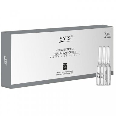 SYIS Stipriai drėkinantis sraigių ekstrakto serumas ampulėse (10 x 3 ml)