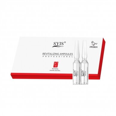 SYIS REVITALIZING AMPOULES veido odą revitalizuojančios ampulės su glikolio rūgštimis odos išlyginimui bei spalvos korekcijai (10 ampulių * 3 ml) SYIS REVITALIZING AMPOULES veido odą revitalizuojančios ampulės su glikolio rūgštimis odos išlyginimui bei spalvos korekcijai (10 ampulių * 3 ml)