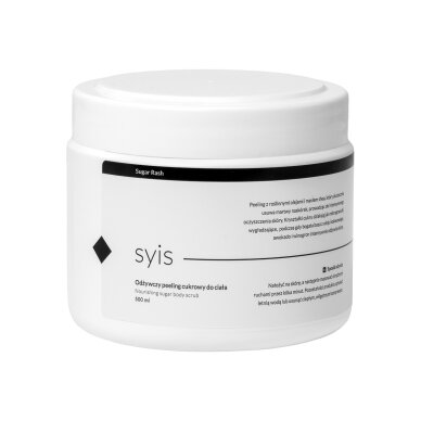 SYIS SUGAR RASH maitinantis cukraus kūno šveitiklis, 500 ml SYIS SUGAR RASH maitinantis cukraus kūno šveitiklis, 500 ml