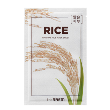 THE SAEM RICE raminanti ir drėkinanti lakštinė veido kaukė su ryžių ekstraktu, 1 vnt THE SAEM RICE raminanti ir drėkinanti lakštinė veido kaukė su ryžių ekstraktu, 1 vnt
