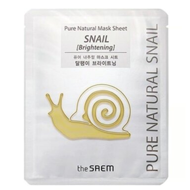 THE SAEM SNAIL skaistinanti lakštinė veido kaukė, 1 vnt THE SAEM SNAIL skaistinanti lakštinė veido kaukė, 1 vnt