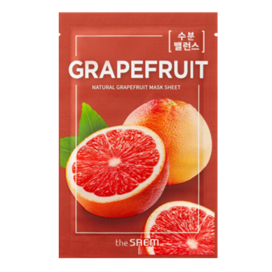 THE SAEM GRAPEFRUIT lakštinė veido kaukė pavargusiai odai su vaisių ekstraktais, 1 vnt THE SAEM GRAPEFRUIT lakštinė veido kaukė pavargusiai odai su vaisių ekstraktais, 1 vnt