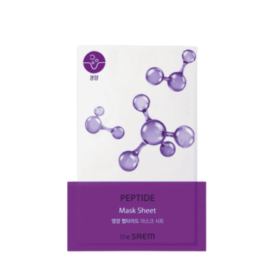 THE SAEM PEPTIDE maitinamoji lakštinė veido kaukė su peptidais, 1 vnt THE SAEM PEPTIDE maitinamoji lakštinė veido kaukė su peptidais, 1 vnt