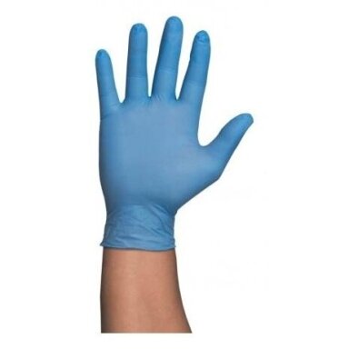 TOPGLOVE vienkartinės nitrilinės pirštinės be pudros BLUE, 100 vnt. TOPGLOVE vienkartinės nitrilinės pirštinės be pudros BLUE, 100 vnt.