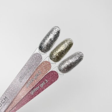 TOUCH dekoratyvinis nagų dailės gelis GLITTER GEL 01, 5 ml