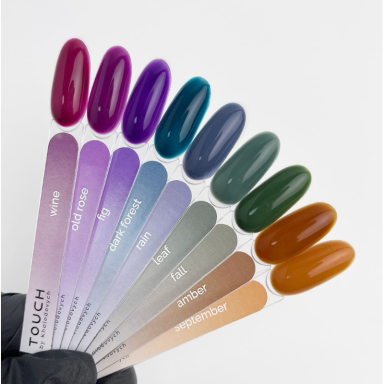 TOUCH NAILS hibridinė nagų lako bazė ilgalaikiam manikiūrui COVER BASE, 13 ml (Rain )