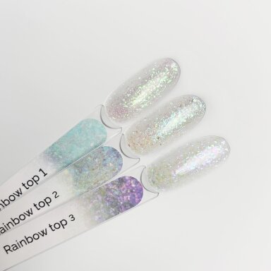 TOUCH NAILS viršutinis apsauginis nagų lako sluoksnis ilgalaikiam manikiūrui RAINBOW TOP 02, 13 ml TOUCH NAILS viršutinis apsauginis nagų lako sluoksnis ilgalaikiam manikiūrui RAINBOW TOP 02, 13 ml
