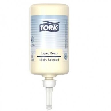 TORK PREMIUM MILD S1 skystas muilas rankoms, 1000 ml TORK PREMIUM MILD S1 skystas muilas rankoms, 1000 ml