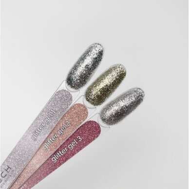 TOUCH dekoratyvinis nagų dailės gelis GLITTER GEL 03, 5 ml 1 TOUCH dekoratyvinis nagų dailės gelis GLITTER GEL 03, 5 ml 1