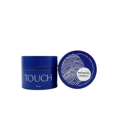 TOUCH NAILS BUILDER GEL statybinė nagų bazė ilgalaikiam manikiūrui  GARDENS 1, 15 ml 1