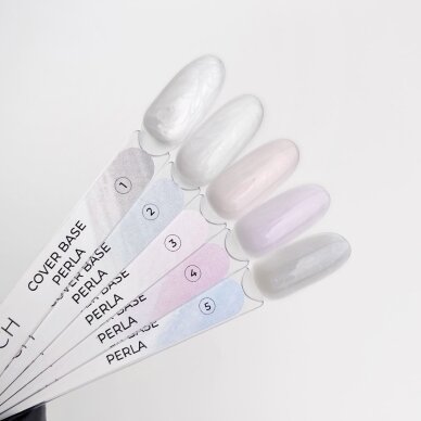 TOUCH NAILS hibridinė nagų lako bazė ilgalaikiam manikiūrui COVER BASE Perla 01, 13 ml 1 TOUCH NAILS hibridinė nagų lako bazė ilgalaikiam manikiūrui COVER BASE Perla 01, 13 ml 1