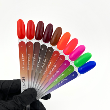 TOUCH NAILS nagų lakas ilgalaikiam manikiūrui 3in1 SOLO GEL POLISH 09, 9 ml 1