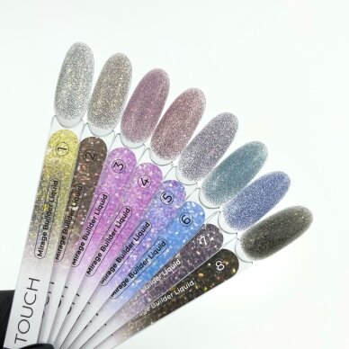 TOUCH NAILS statybinė nagų bazė ilgalaikiam manikiūrui LIQUID BUILDER MIRAGE 07, 15 ml 1 TOUCH NAILS statybinė nagų bazė ilgalaikiam manikiūrui LIQUID BUILDER MIRAGE 07, 15 ml 1