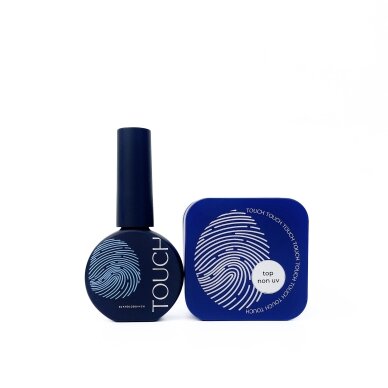 TOUCH NAILS viršutinis apsauginis nagų lako sluoksnis ilgalaikiam manikiūrui TOP NON UV, 15 ml TOUCH NAILS viršutinis apsauginis nagų lako sluoksnis ilgalaikiam manikiūrui TOP NON UV, 15 ml