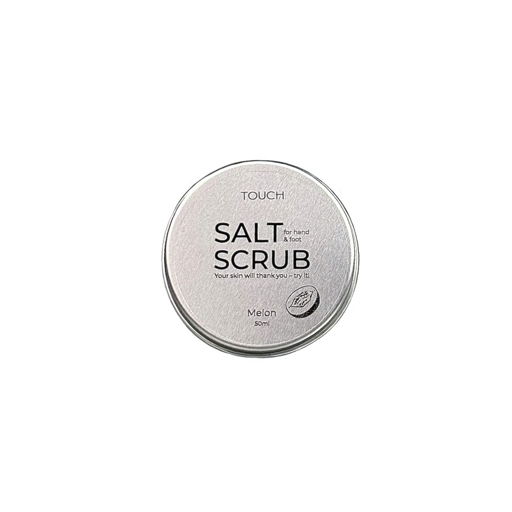 TOUCH druskos šveitiklis rankoms ir kojoms su melionų aromatu, 50 ml