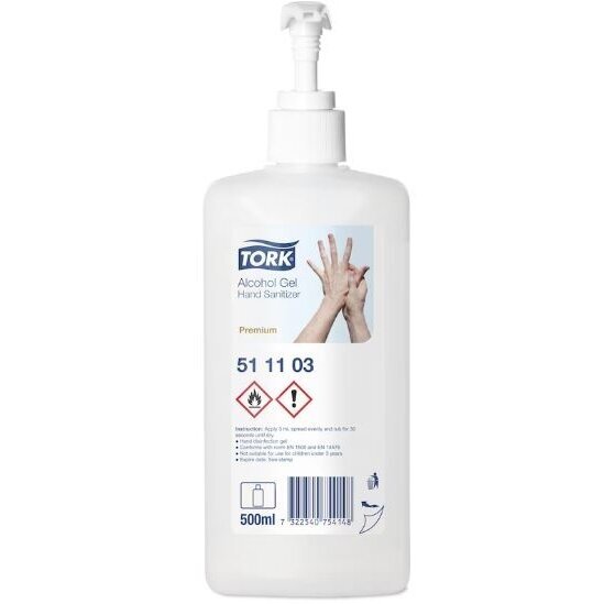 TORK gelinis rankų dezinfekantas, 500 ml TORK gelinis rankų dezinfekantas, 500 ml