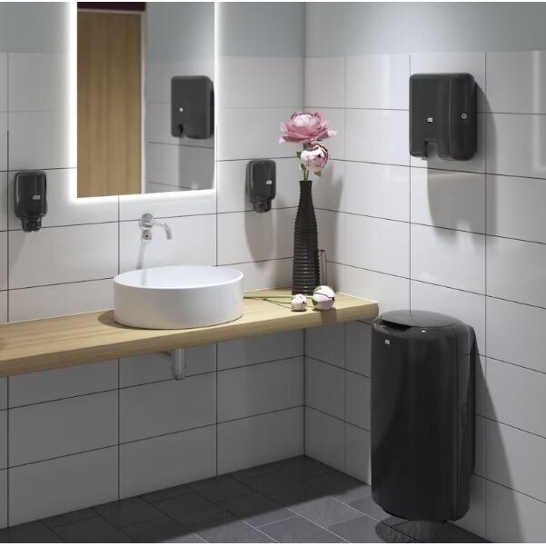 TORK XPRESS® MULTIFOLD MINI sulankstytų popierinių rankšluosčių dozatorius, juodos spalvos 3 TORK XPRESS® MULTIFOLD MINI sulankstytų popierinių rankšluosčių dozatorius, juodos spalvos 3
