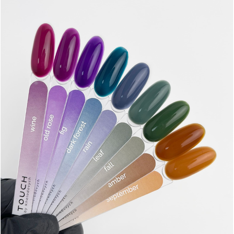 TOUCH NAILS hibridinė nagų lako bazė ilgalaikiam manikiūrui COVER BASE, 13 ml (Rain ) 1