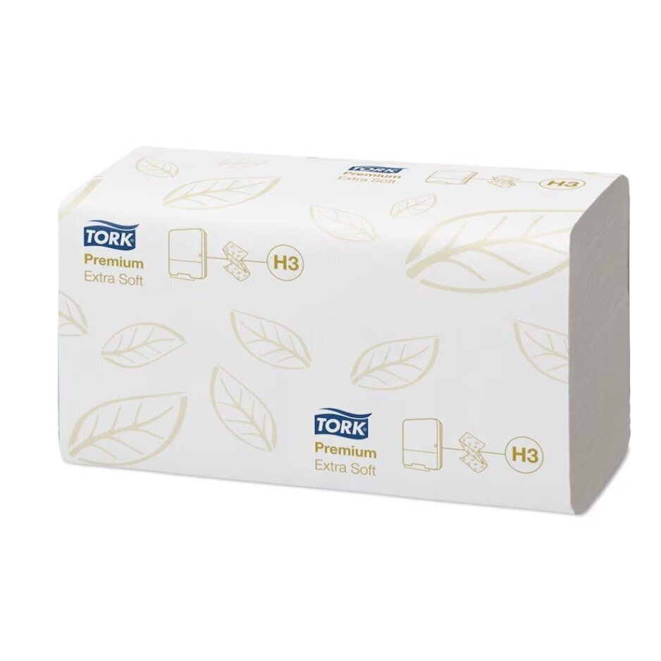 TORK PREMIUM EXTRA SOFT H3 vienkartiniai ypač minkšti sulankstyti popieriniai rankšluosčiai TORK PREMIUM EXTRA SOFT H3 vienkartiniai ypač minkšti sulankstyti popieriniai rankšluosčiai