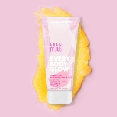 TUTTI FRUTTI EVERYBODY GLOW glotninantis šveičiamasis kūno prausiklis 3in1 #YuzuPerfector su AHA rūgštimis ir enzimais, 200 ml TUTTI FRUTTI EVERYBODY GLOW glotninantis šveičiamasis kūno prausiklis 3in1 #YuzuPerfector su AHA rūgštimis ir enzimais, 200 ml