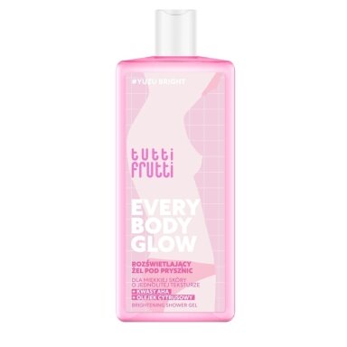 TUTTI FRUTTI EVERYBODY RELAX švytėjimą kūnui suteikiantis dušo gelis #YuzuBright su AHA rūgštimis ir citrusiniu aliejumi, 400 ml