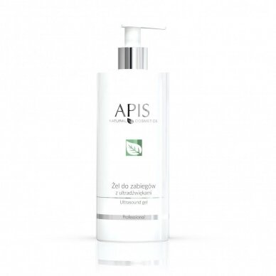 Ultragarso gelis APIS (tinka mezoterapijos, radijo bangų, liposukcijos procedūroms), 500 ml.