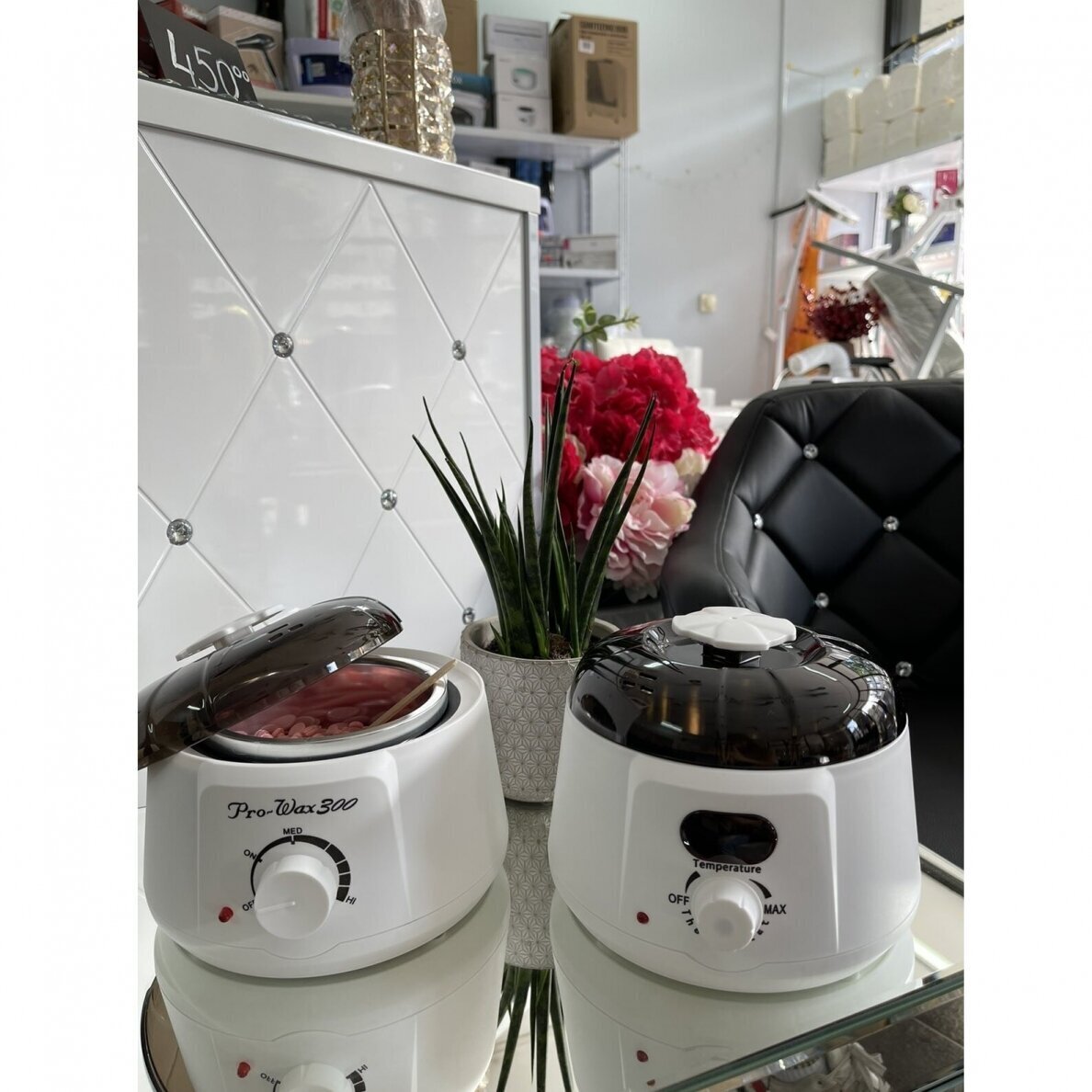 Vaško šildytuvas su skaitmeniniu ekranu 120W, 400 ml 5 Vaško šildytuvas su skaitmeniniu ekranu 120W, 400 ml 5