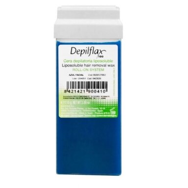 DEPILFLAX profesionali vaško kasetė depiliacijai su azulenu, 110 g. DEPILFLAX profesionali vaško kasetė depiliacijai su azulenu, 110 g.
