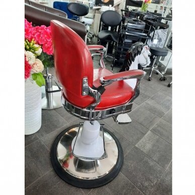 Profesionali vaikiška kirpyklos kėdė grožio ir barberių salonams ARKLIUKAS, bordo spalvos 6 Profesionali vaikiška kirpyklos kėdė grožio ir barberių salonams ARKLIUKAS, bordo spalvos 6