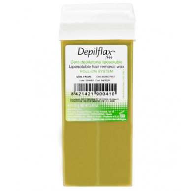 DEPILFLAX profesionalus kasetinis vaškas depiliacijai NATURALUS, 110 g. DEPILFLAX profesionalus kasetinis vaškas depiliacijai NATURALUS, 110 g.