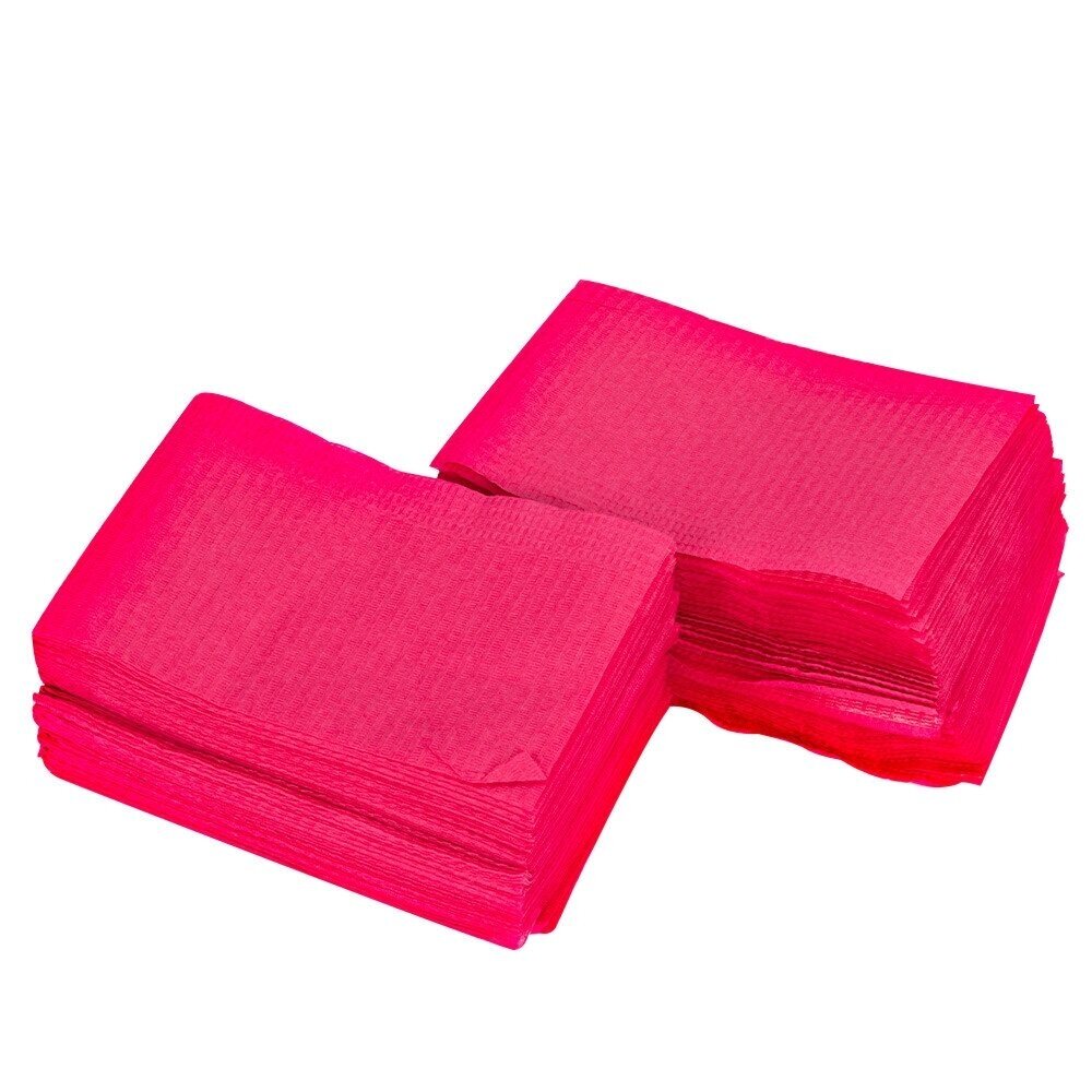 Vienkartinės vandeniui atsparios medicininės servetelės 33*45 cm, rožinės spalvos Vienkartinės vandeniui atsparios medicininės servetelės 33*45 cm, rožinės spalvos