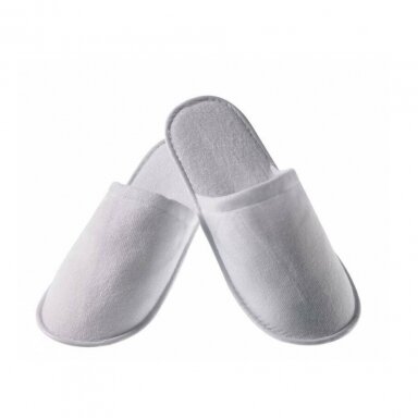 Vienkartinės frotinės šlepetės TERRY 29cm/3mm, 1 pora Vienkartinės frotinės šlepetės TERRY 29cm/3mm, 1 pora