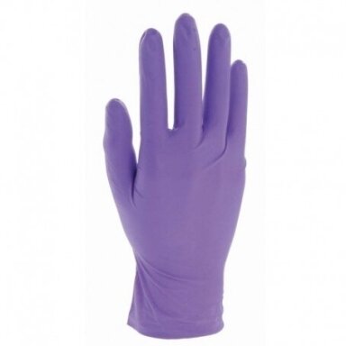 Vienkartines nitrilo pirštinės 100 vnt. violetinės spalvos Vienkartines nitrilo pirštinės 100 vnt. violetinės spalvos