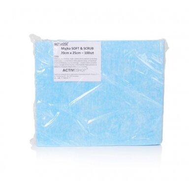 Vienkartiniai rankšluosčiai veido nuvalymui po procedūrų SOFT ir SCRUB, 20*25 cm, 100 vnt. Vienkartiniai rankšluosčiai veido nuvalymui po procedūrų SOFT ir SCRUB, 20*25 cm, 100 vnt.
